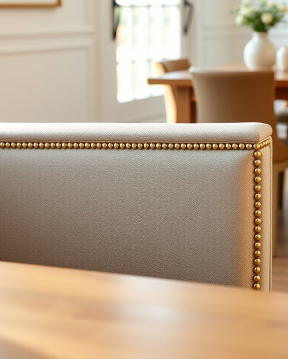 sophisticated upholstered bench design