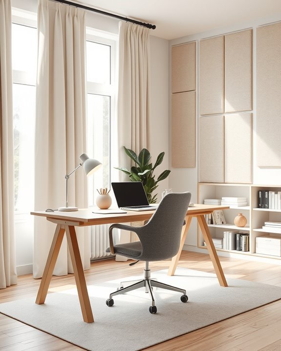 soundproof panels and curtains
