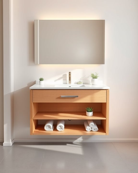 space efficient modern bathroom solutions