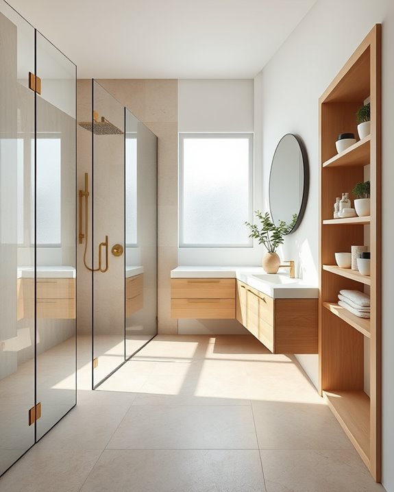 space optimization in bathrooms