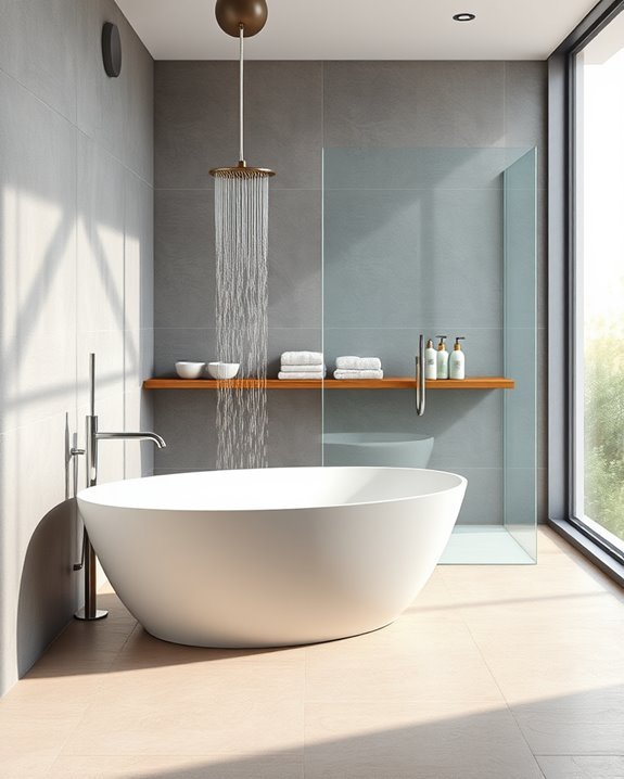 space saving bathtub shower combo