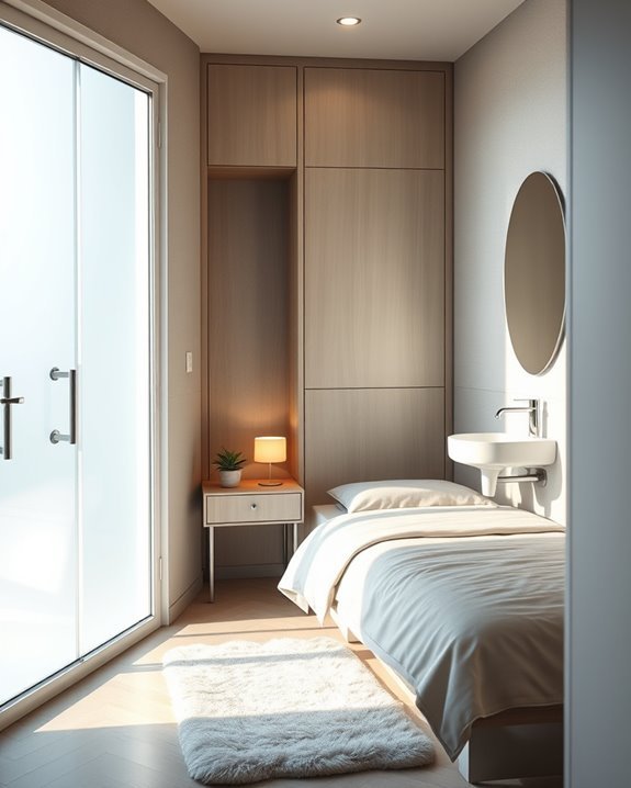 space saving fold down bed