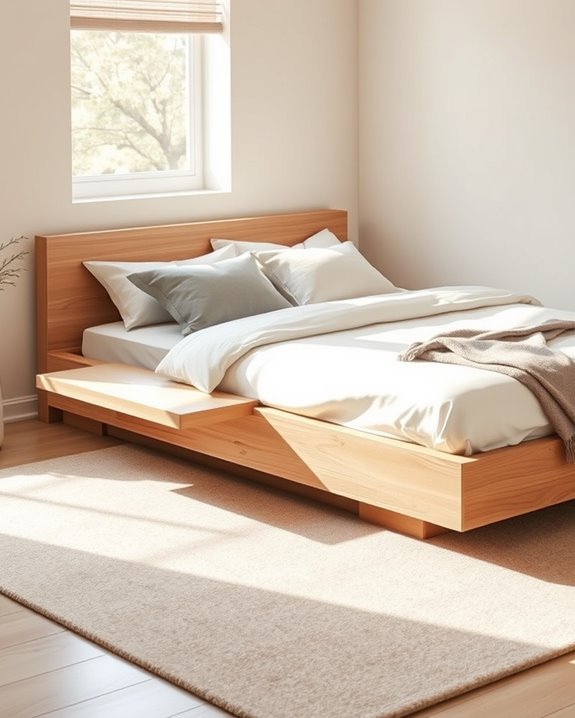 space saving platform bed design