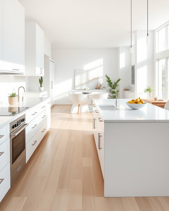 spacious multifunctional kitchen design