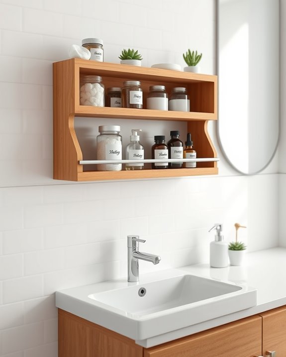 spice rack bathroom organization