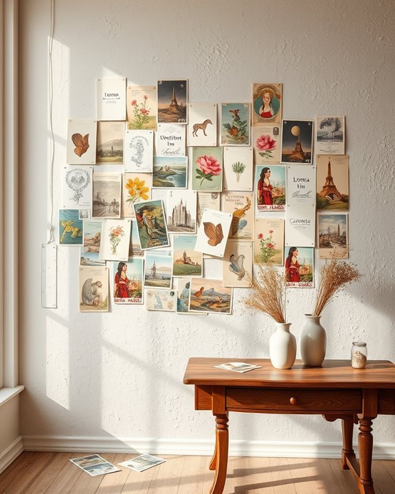 storytelling vintage postcard collage