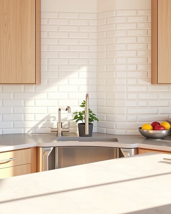 striking corner backsplash designs