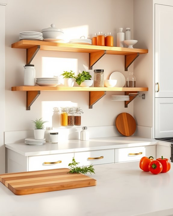 stylish accessible kitchen storage