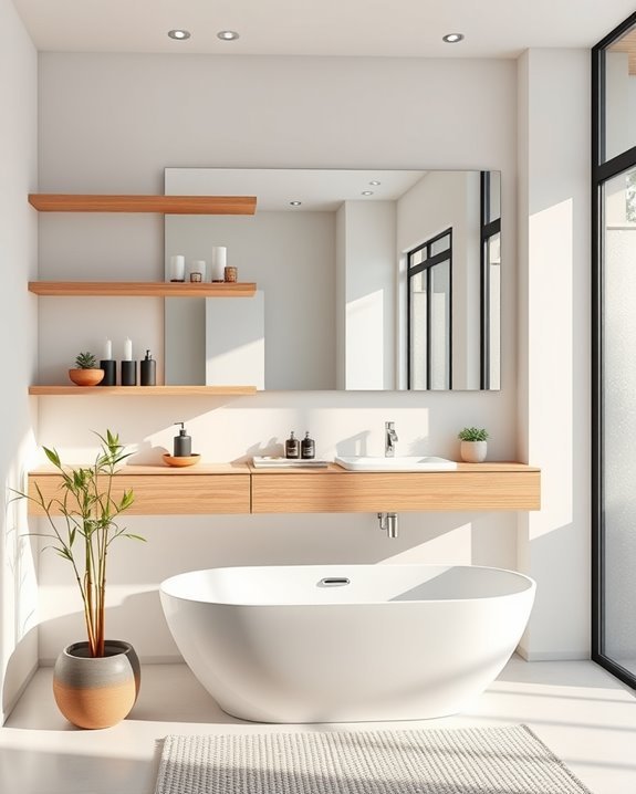 stylish and organized shelving