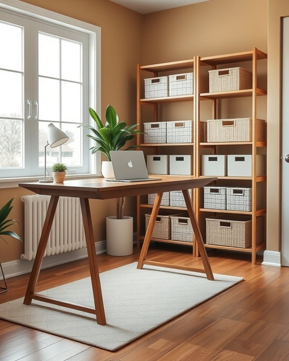 stylish and organized workspace