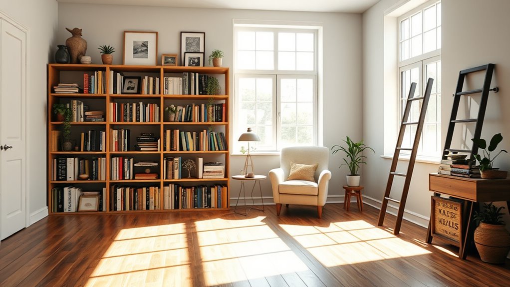 stylish bedroom bookshelf designs