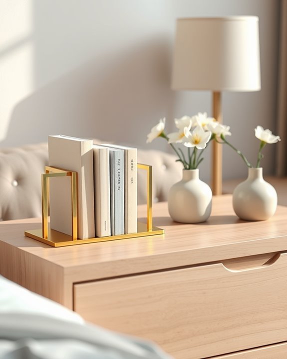 stylish bookends for organization