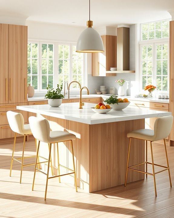 stylish breakfast island designs
