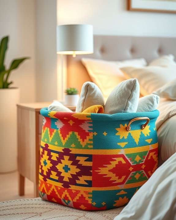 stylish colorful storage solution