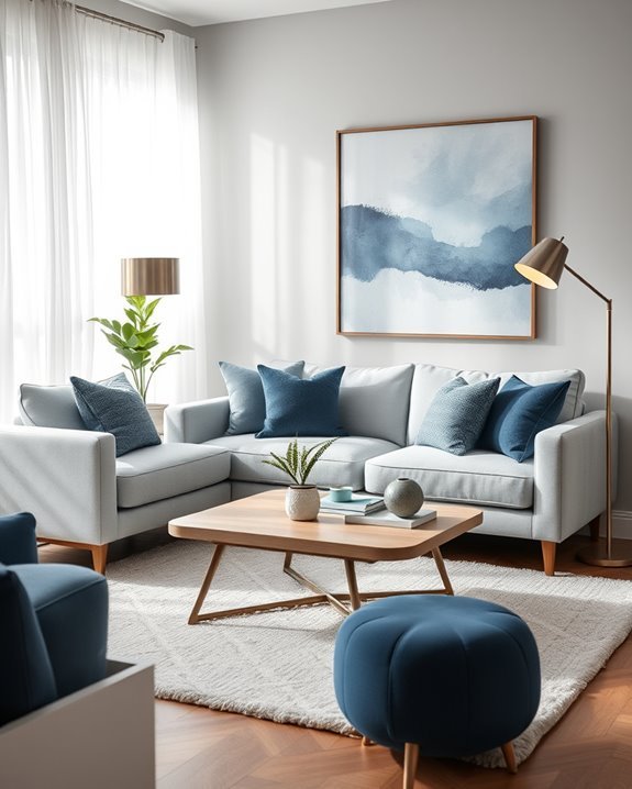 stylish compact grey blue