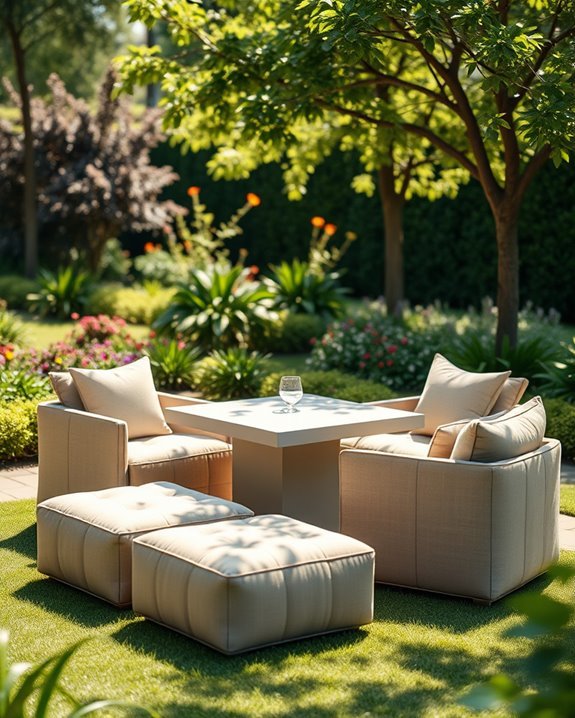 stylish compact outdoor seating