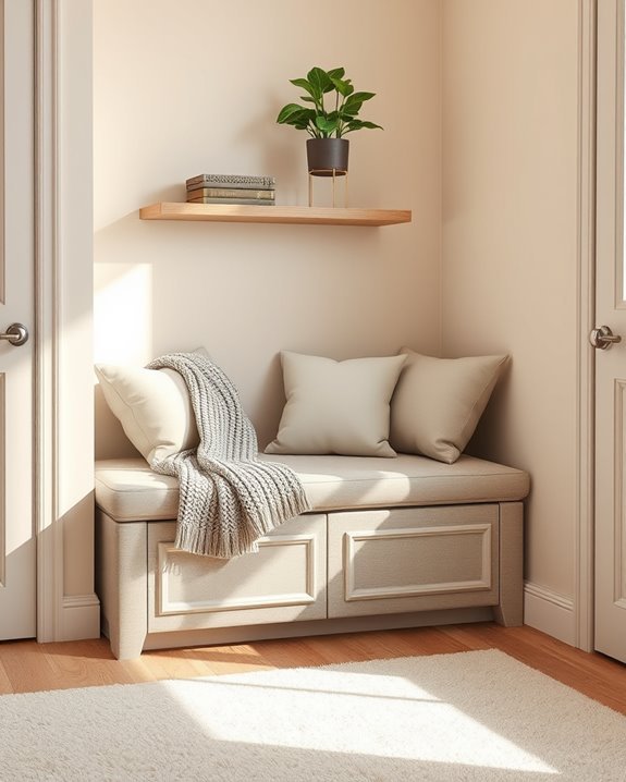 stylish corner bench storage