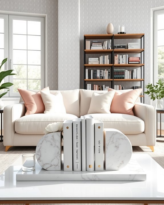 stylish decorative bookends showcase