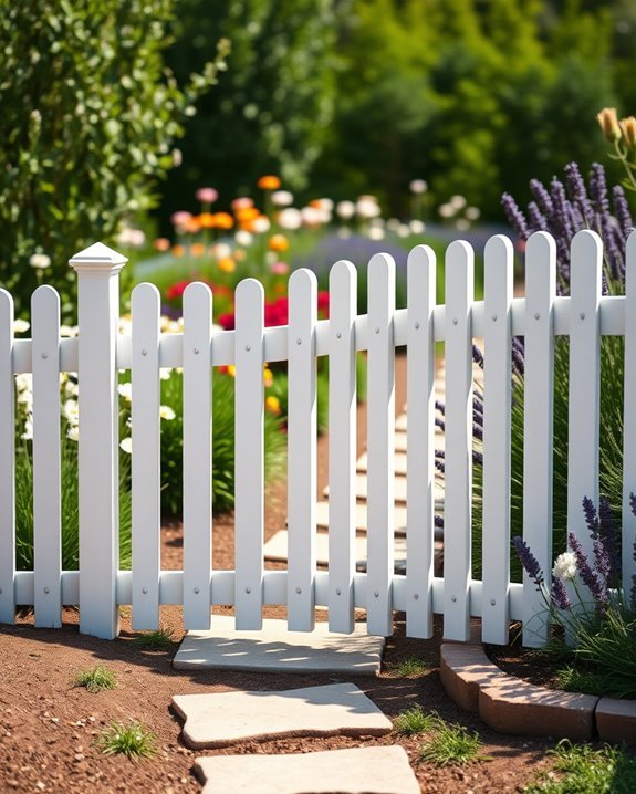 stylish decorative picket fences