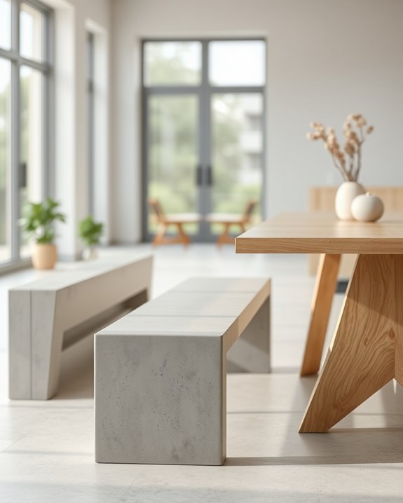 stylish durable concrete seating