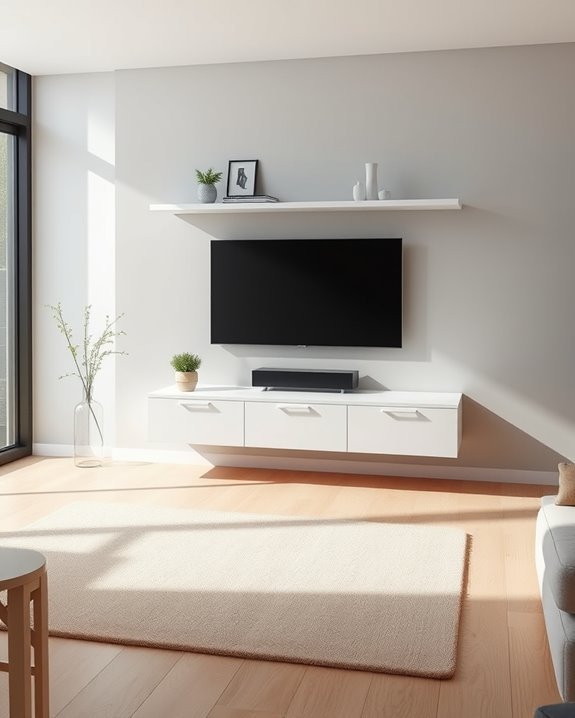 stylish floating shelf storage