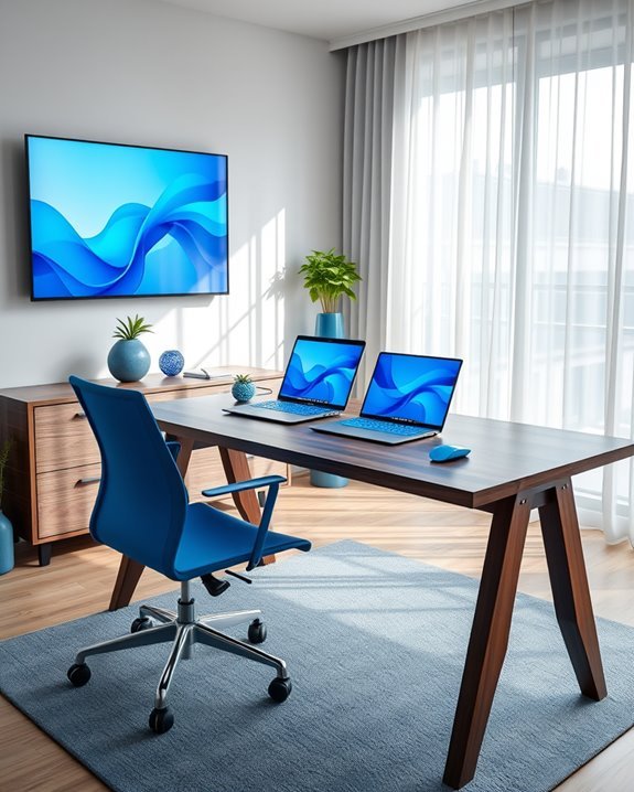 stylish functional blue technology