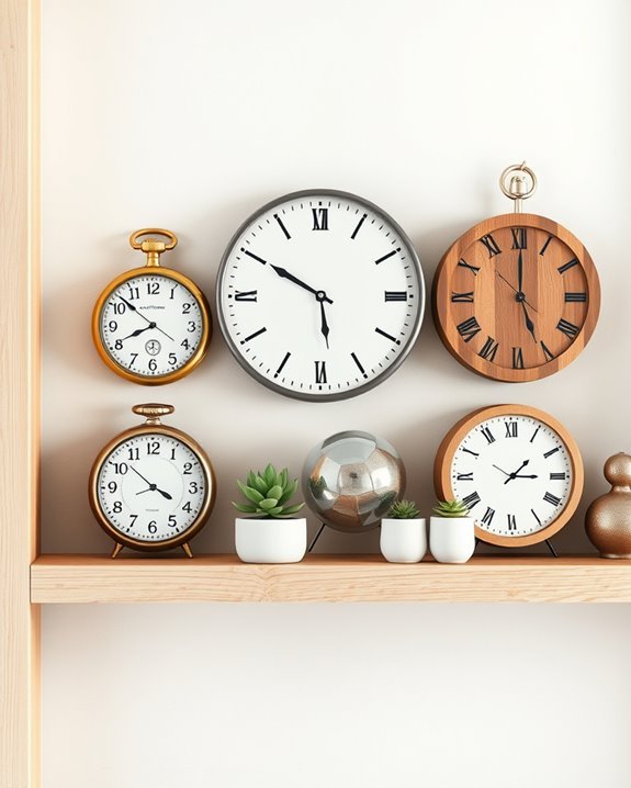 stylish functional clock displays
