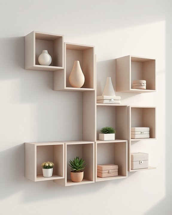 stylish functional cube organization