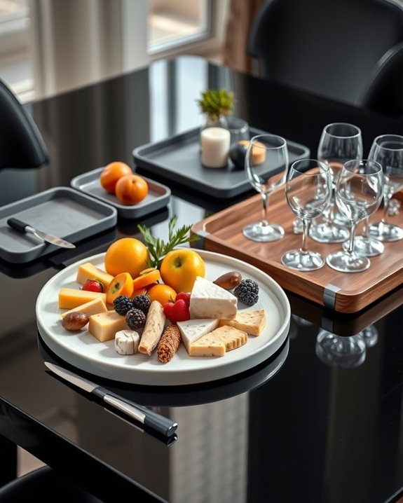 stylish functional serving trays