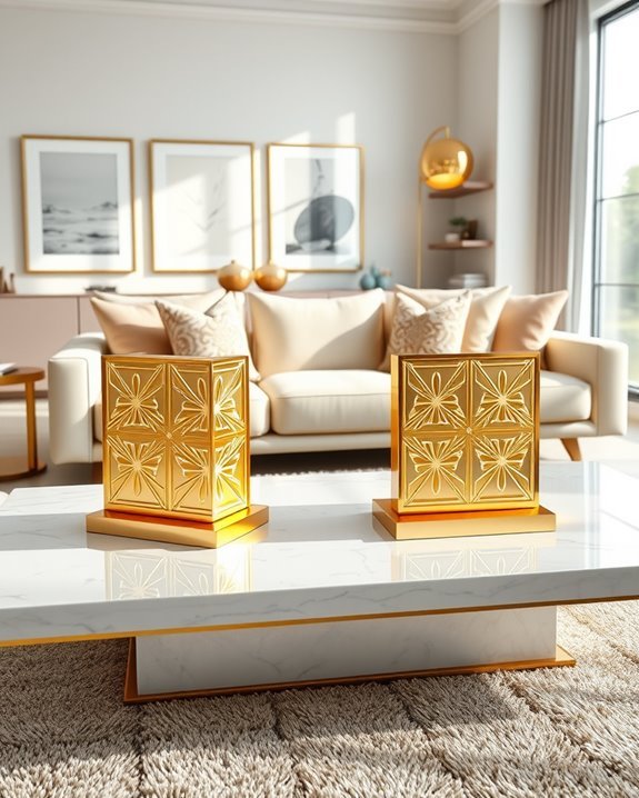 stylish gold bookends collection