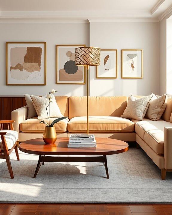stylish gold floor lamps