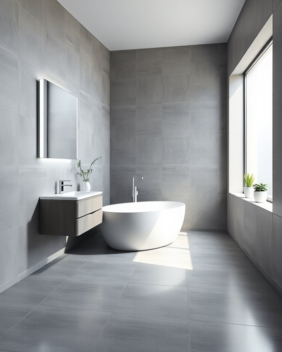 stylish grey tile design