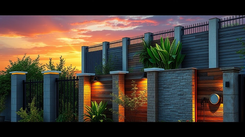 stylish home boundary designs