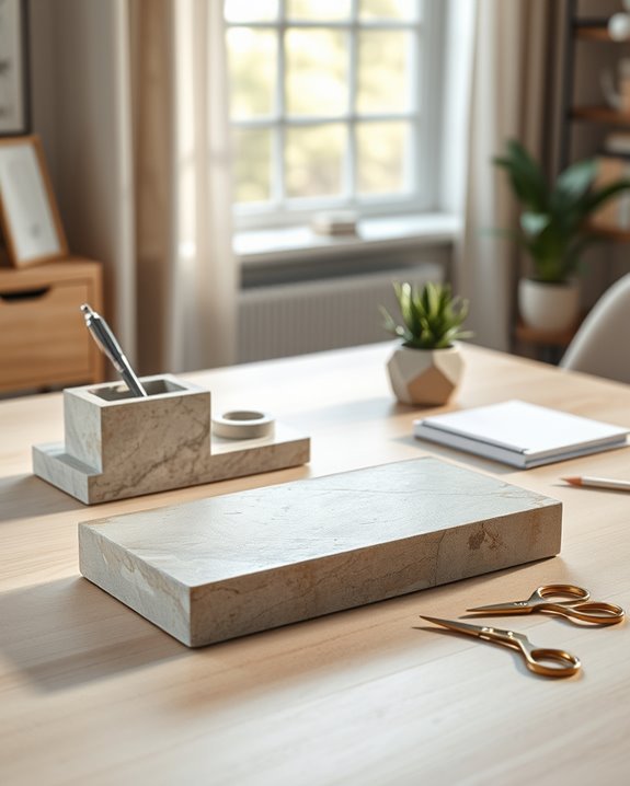 stylish natural desk accessories