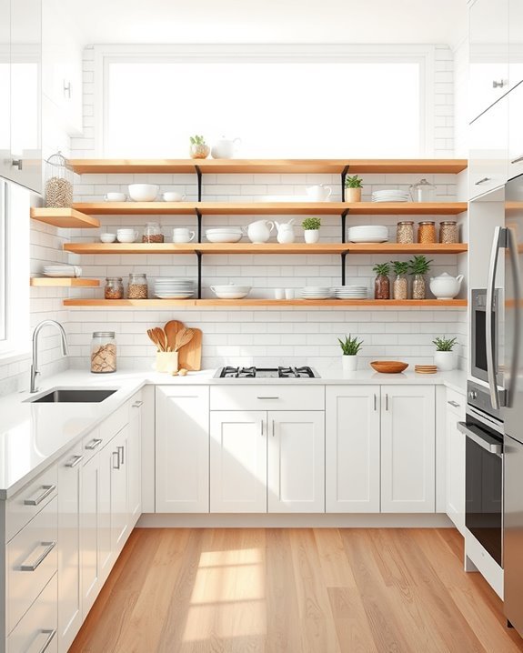 stylish open shelving solutions