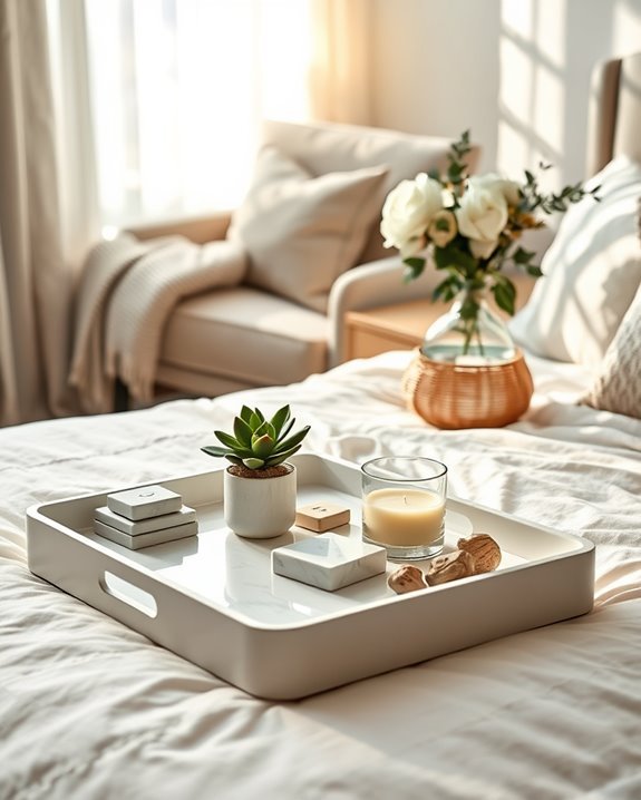 stylish organization with trays