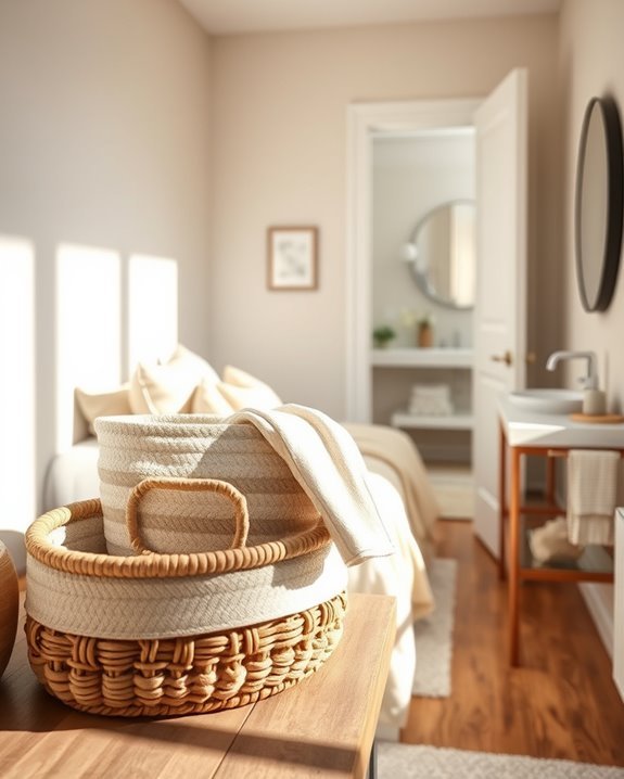 stylish organizational storage baskets
