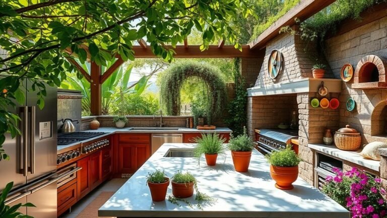stylish outdoor cooking spaces