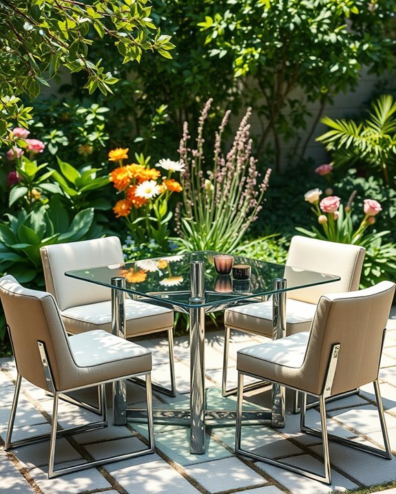 stylish outdoor dining set
