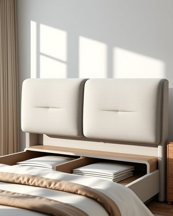 stylish padded backrest storage