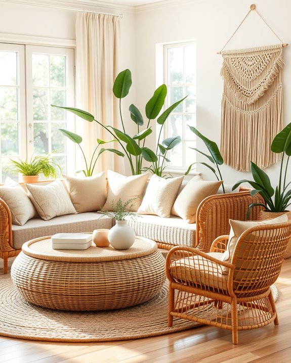 stylish rattan furniture combinations
