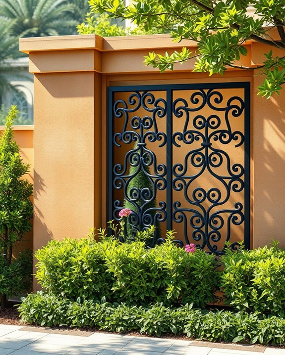 stylish security boundary grilles