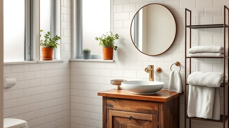 stylish small cafe bathrooms