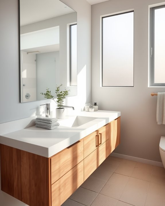 stylish space saving bathroom vanities