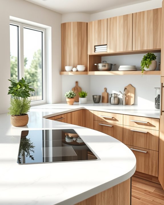 stylish space saving corner cooktops