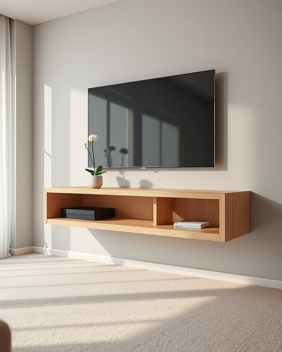 stylish space saving tv stand