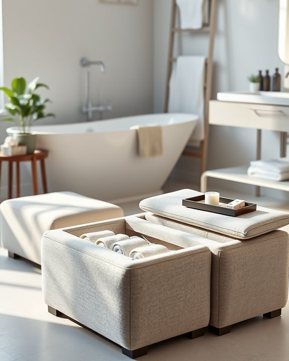 stylish storage solution ottomans