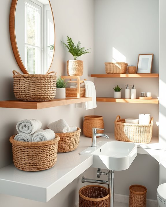 stylish storage with baskets