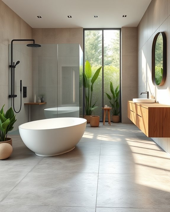 sustainable concrete bathroom design