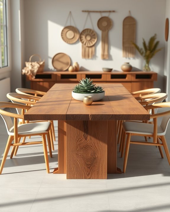 sustainable dining table materials